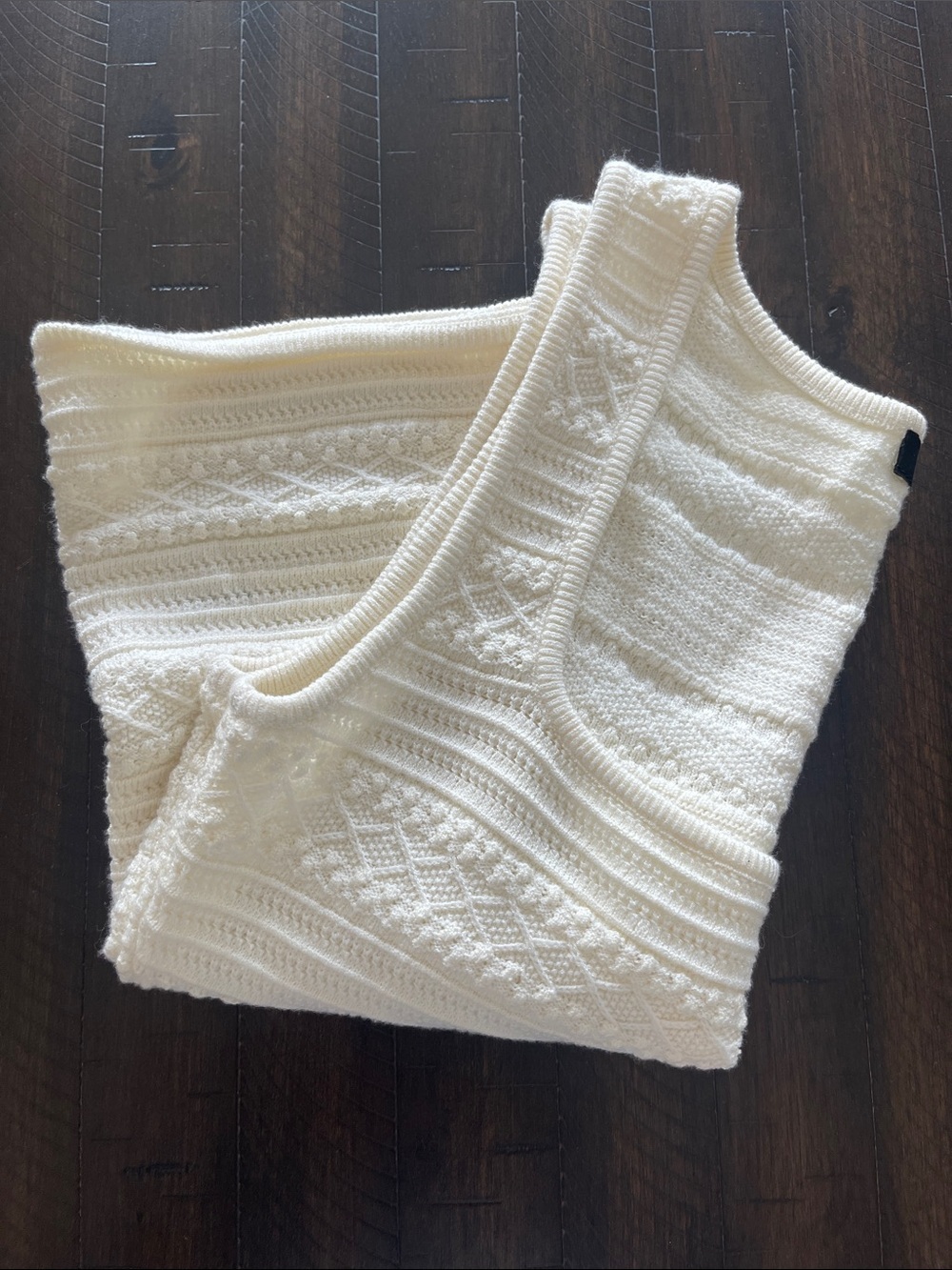 PAIGE Cream Knit Scoop Neck Tank - Picture 7 of 7